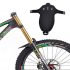 Apărătoare de noroi flexibilă din plastic pentru bicicletă, 30x31 cm