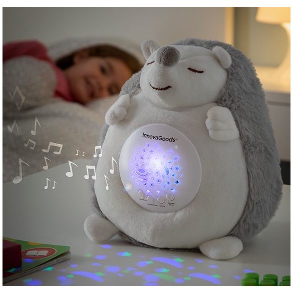 InnovaGoods Arici de pluș cu difuzor și proiector