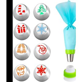 Set decorativ pentru desert de Crăciun