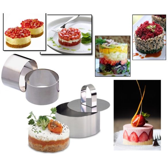 Perfect Home - Set de forme pentru alimente rotunde, cu presă
