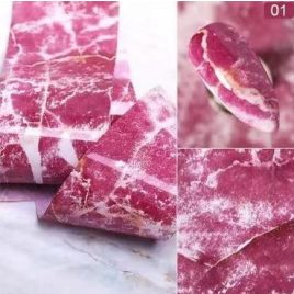 Rulou de folie pentru unghii cu model de marmură