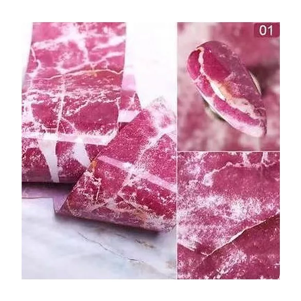 Rulou de folie pentru unghii cu model de marmură