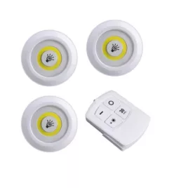 Set de 3 lămpi LED wireless cu telecomandă