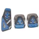Set 3 bucăți capace pedală auto - negru-albastru