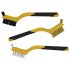 Set de 3 perii de sârmă – cu fire din cupru, oțel și nylon
