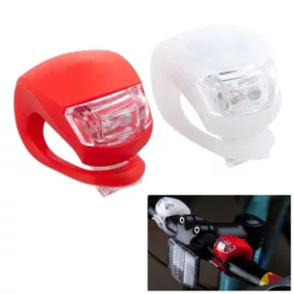   Set de 2 lumini LED pentru bicicletă cu înveliș din silicon