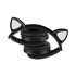Căști wireless cu urechi de pisică - negru