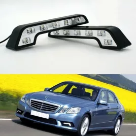 Lumină de zi auto, lampă LED albă cu 6 becuri