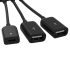 3 în 1 Micro USB HUB DUBLU USB 2.0 OTG ADAPTER