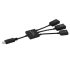 3 în 1 Micro USB HUB DUBLU USB 2.0 OTG ADAPTER