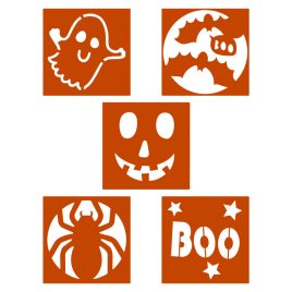 Set de șabloane de Halloween - 5 buc / pachet
