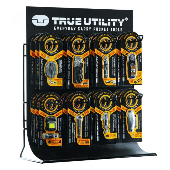 TRUE UTILITY display cu 8 cârlige, pentru tejghea