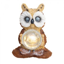 Lampă solară de grădină, bufniță