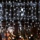 Cortină luminoasă tip țurțure LED conectabilă, 5 m, IP44
