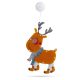 Decor fereastră din PVC cu LED-uri pentru familie