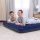 Bestway Saltea gonflabilă - dublă, velur - albastru - 203 x 152 x 22 cm