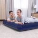 Bestway Saltea gonflabilă - dublă, velur - albastru - 203 x 152 x 22 cm