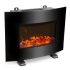 Bewello Șemineu electric de perete / independent - radiator - LED, curbat