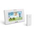 Bewello Termometru digital și ceas deșteptător - exterior/interior - USB, pe baterii - alb