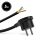Delight Ștecher montabil - cu mâner din plastic - cablu de 5 m - 3 x 1,5 mm2 - negru
