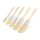 Set pensule de vopsit Handy, lemn - 5 buc - 1x1 / 2x1,5 / 2x2