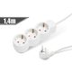 Delight distribuitor 3 ieșiri - 250 V • 10 / 16 A - 1,4 m