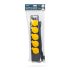 Delight Distribuitor exterior cu capac - 1,5 m - 5 x 230V - 3 x 1,5 mm2, cauciuc - IP44
