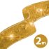 Family Bandă LED de Crăciun - auriu - 2 m x 5 cm - 2 x AA