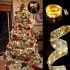 Family Bandă LED de Crăciun - auriu - 2 m x 5 cm - 2 x AA