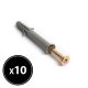Handy Dibluri + șuruburi - 10 x 80 mm - 10 buc / pachet
