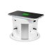 Delight Distribuitor ascuns - 4 prize + încărcare wireless + 2xUSB + 2xType-C - alb