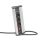 Delight Distribuitor colțar - cu întrerupător - 3 x 250V, 16A - 2 x USB, 2,1A - carcasă din aluminiu