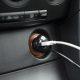 Adaptor auto 4 în 1 + USB - negru