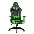Scaun Gamer BeMaDa - cu pernă lombară și pernă pentru cap - verde