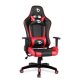 BeMaDa Scaun gamer - cu pernă lombară și pernă pentru cap - roșu