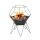 Barbecook BC-WOO-6013 Coș de foc Jura, tablă de oțel vopsită, 60x60x75cm