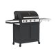 Barbecook BC-GAS-2036 Stella 3201 grătar pe gaz, cu spațiu de depozitare și arzător lateral, 174x59x119cm