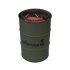 Barbecook BC-CHA-1022 Edson grătar cu cărbune tip butoi, verde, diametru 47,5cm