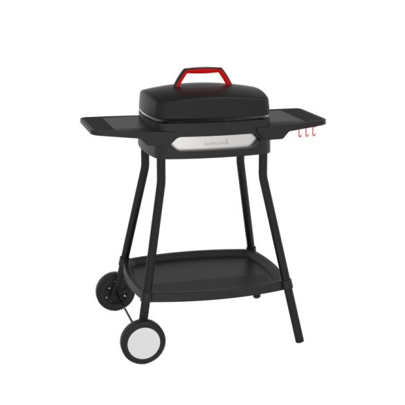 Barbecook BC-ELE-4001 Alexia 5111 grătar electric, masă laterală, roți, negru, 84x55x97cm