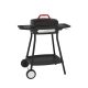 Barbecook BC-ELE-4001 Alexia 5111 grătar electric, masă laterală, roți, negru, 84x55x97cm