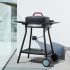 Barbecook BC-ELE-4001 Alexia 5111 grătar electric, masă laterală, roți, negru, 84x55x97cm