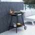 Barbecook BC-ELE-4001 Alexia 5111 grătar electric, masă laterală, roți, negru, 84x55x97cm