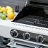 Barbecook BC-GAS-2031 Siesta 612 Black Edition grătar pe gaz, cu spațiu de depozitare, arzător lateral, rotisor, 143x56x120cm