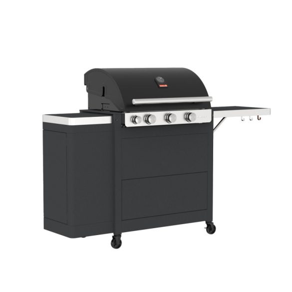 Barbecook BC-GAS-2037 Stella 3221 grătar pe gaz cu depozitare, arzător lateral, sticlă de gaz cu depozitare, 174x59x119cm