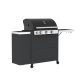Barbecook BC-GAS-2037 Stella 3221 grătar pe gaz cu depozitare, arzător lateral, sticlă de gaz cu depozitare, 174x59x119cm