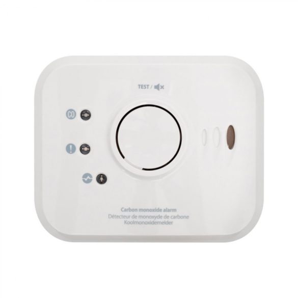Alarmă de monoxid de carbon FireAngel NM-CO-10X-INT, baterie de litiu neînlocuibilă încorporată, durată de viață preconizată de 10 ani, rețea cu modul W2