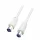 Cablu coaxial RF 10 pentru acasă, mufă-priză, dublă ecranare, 10m, alb