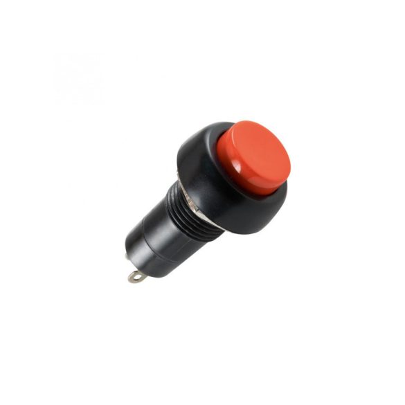 Buton SP 10/RD, 1 circuit, închidere, 125 V, 3 A, roșu