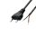 Cablu de alimentare Home N 2/VDE, 1,5 m, H03VVH2-F 2x0,75 mm2, capăt cositorit, max. 500W, negru