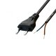 Cablu de alimentare Home N 2/VDE, 1,5 m, H03VVH2-F 2x0,75 mm2, capăt cositorit, max. 500W, negru